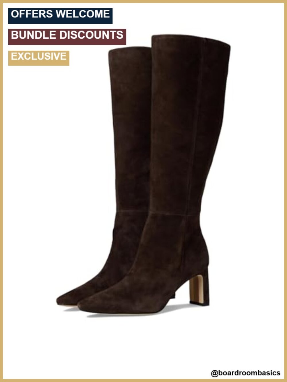 Sam Edelman Sylvia Tall Boots Pointed Toe Slim Heel Zipper Women's